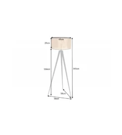 Lampa podłogowa JAWA Viviena 140 cm naturalna