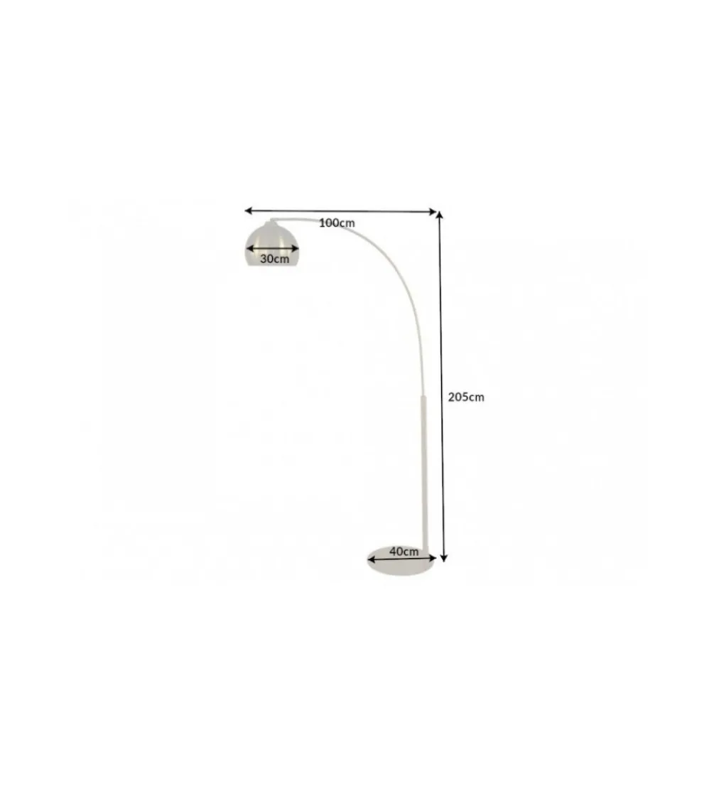 Lampa podłogowa JULIETTA 205 cm złota