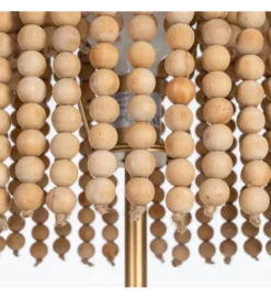 Lampa podłogowa KORGAL 152 cm naturalna złota