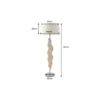 Lampa podłogowa LEAF 130 cm drewno teak