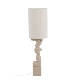 Lampa podłogowa LEKATU 128 cm kremowa