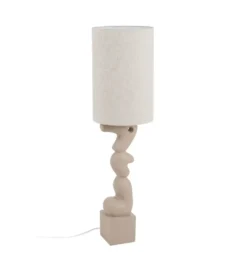 Lampa podłogowa LEKATU 128 cm kremowa