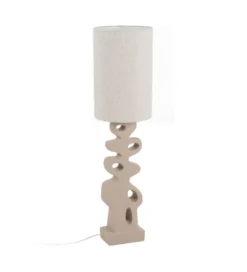 Lampa podłogowa LEKATU 127 cm kremowa