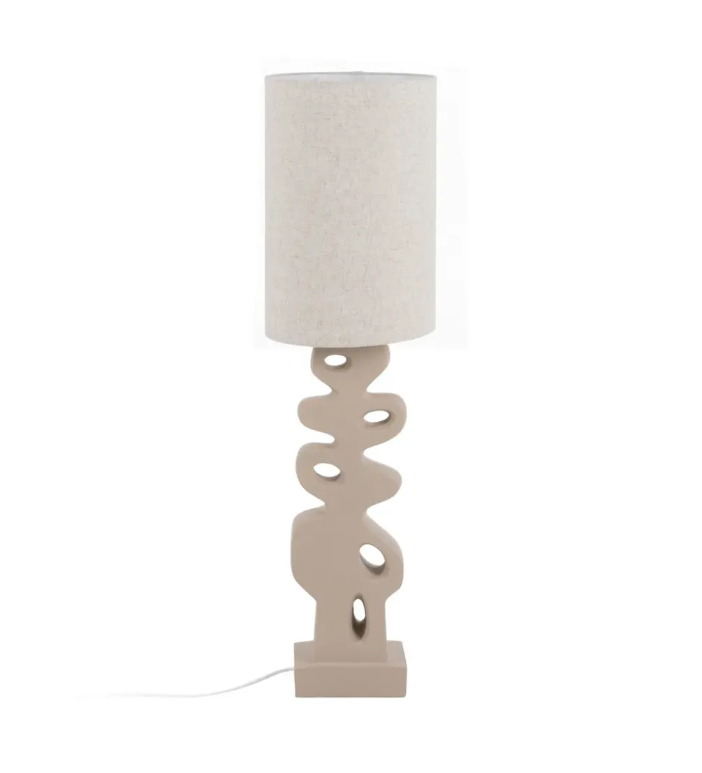 Lampa podłogowa LEKATU 127 cm kremowa