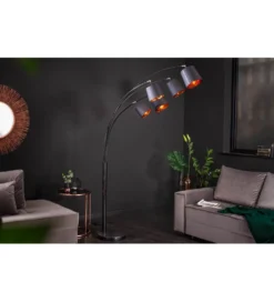 Lampa podłogowa Levels 202 cm czarno złota