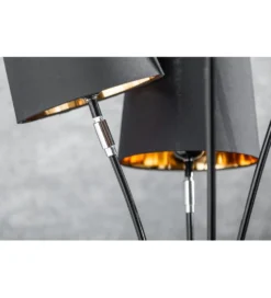 Lampa podłogowa Levels 178 cm czarno złota