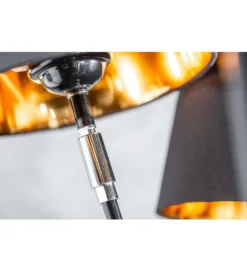 Lampa podłogowa Levels 178 cm czarno złota