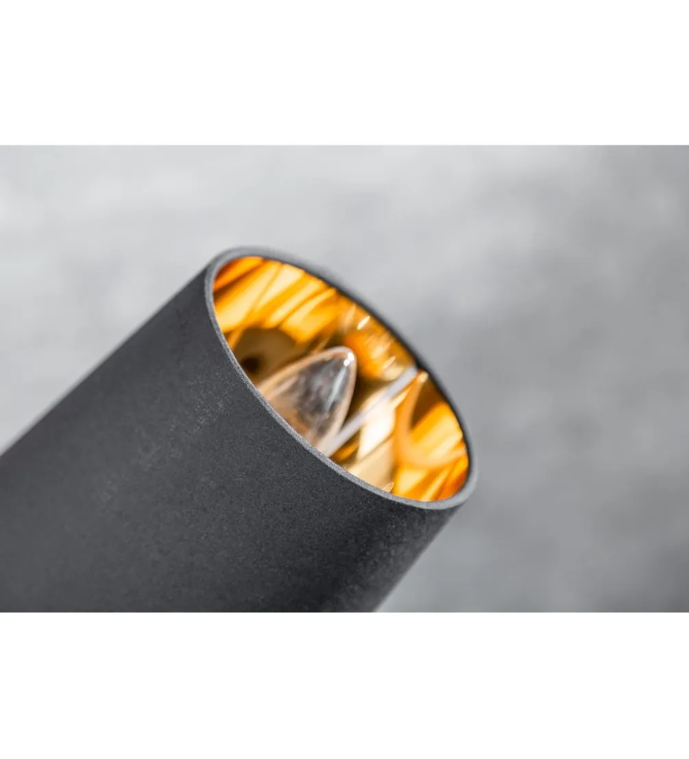 Lampa podłogowa Levels 178 cm czarno złota