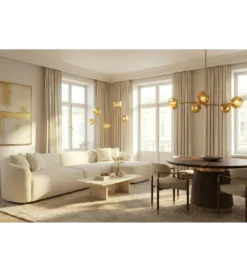 Lampa podłogowa LIQUID DIAMOND 202 cm złota