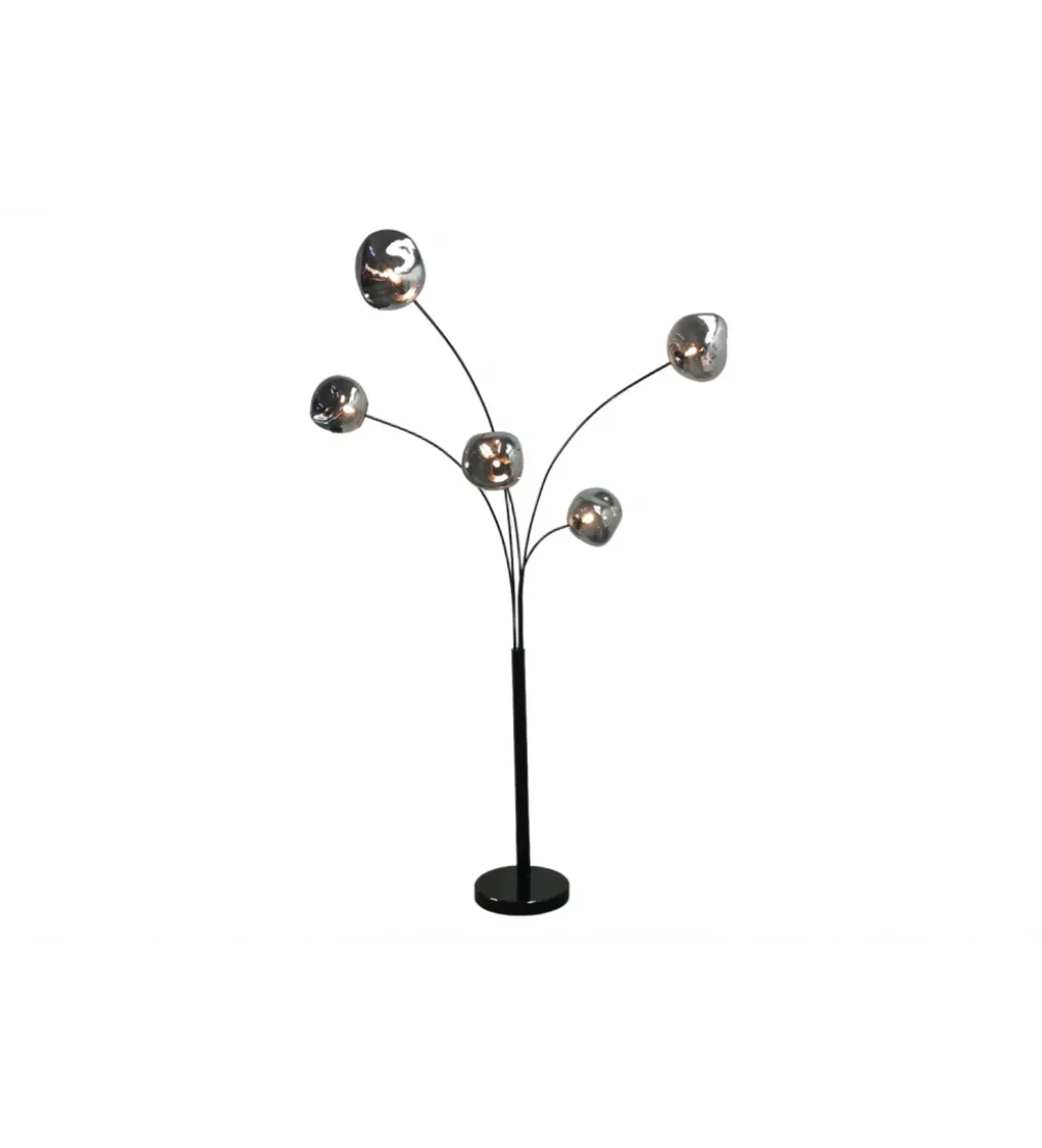 Lampa podłogowa LIQUID DIAMOND 202 cm szara