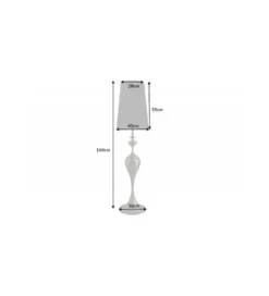Lampa podłogowa Lucie 160 cm czarno złota