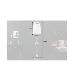 Lampa podłogowa Lucie czarna