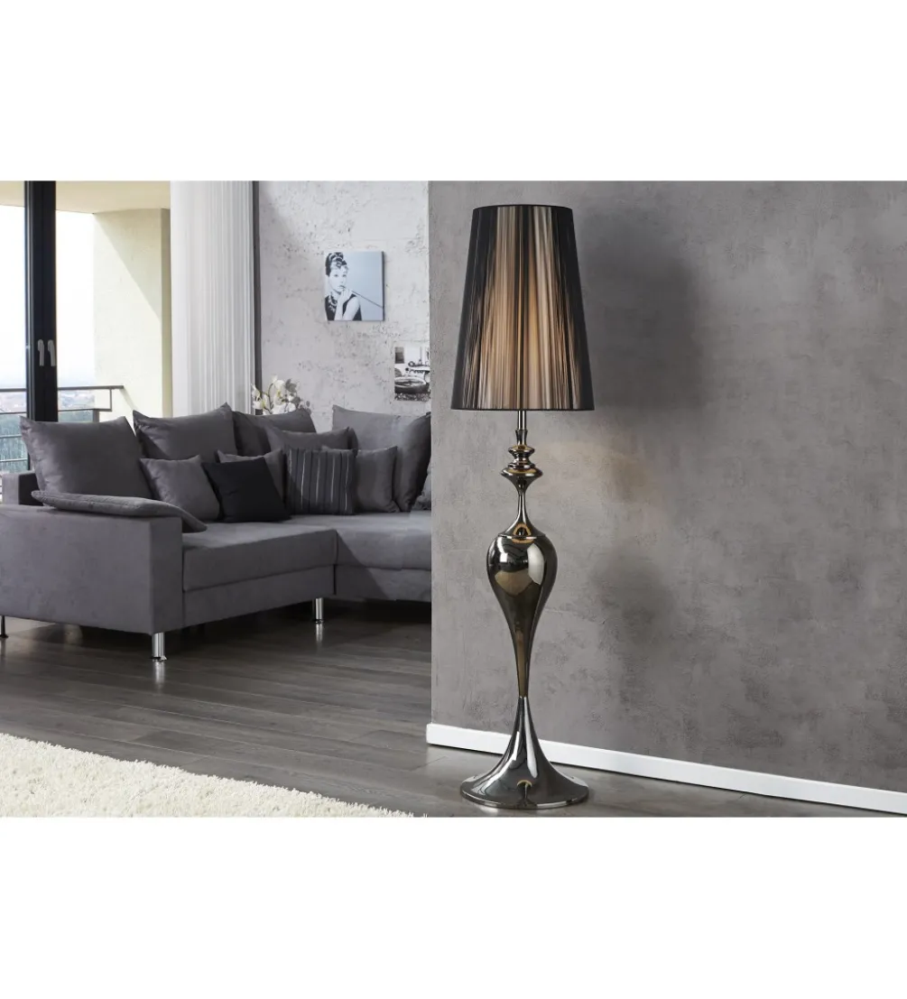 Lampa podłogowa Lucie czarna