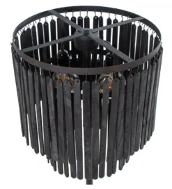 Lampa podłogowa LUTER 148 cm czarna