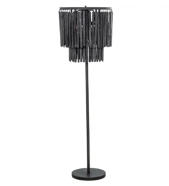 Lampa podłogowa LUTER 148 cm czarna