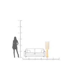 Lampa podłogowa MARLEEN 130 cm boucle beżowa