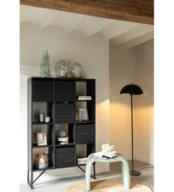 Lampa podłogowa MARMEL 150 cm czarna