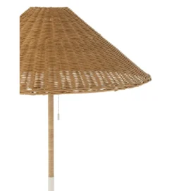 Lampa podłogowa MERTAN 154 cm rattan biała