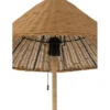 Lampa podłogowa MERTAN 154 cm rattan czarna
