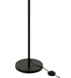 Lampa podłogowa MERTAN 154 cm rattan czarna
