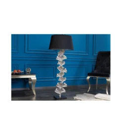 Lampa podłogowa Morella 122 cm srebrna