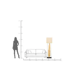 Lampa podłogowa NATURE STEM 165 cm