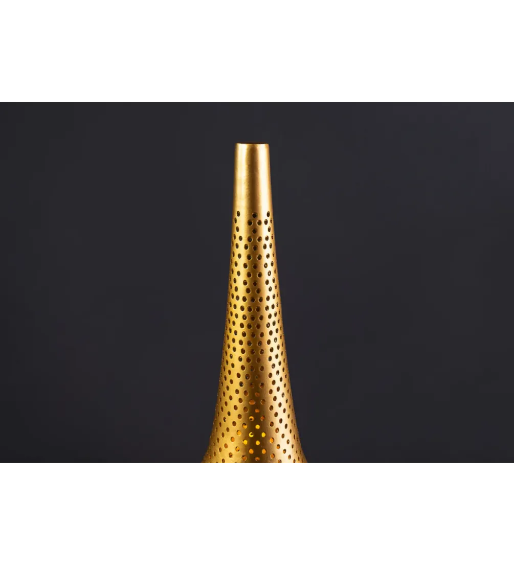 Lampa podłogowa ORIENT LIVING 50 cm ze złotym dekorem