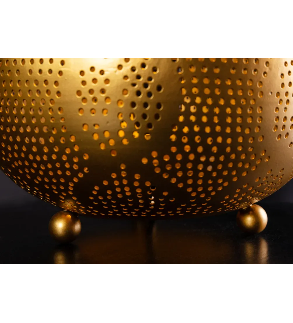 Lampa podłogowa ORIENT LIVING 50 cm ze złotym dekorem