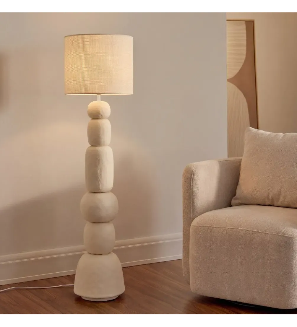 Lampa podłogowa OTAMENK 154 cm kremowa