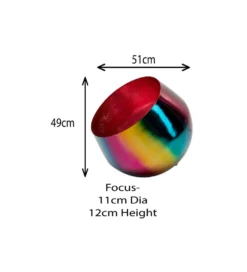 Lampa podłogowa RAINBOW 51 cm różowa