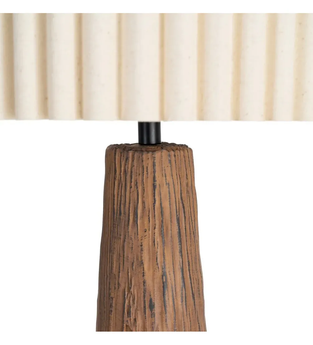 Lampa podłogowa RESINMA 134 cm brązowa