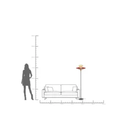 Lampa podłogowa RIVA 160 cm