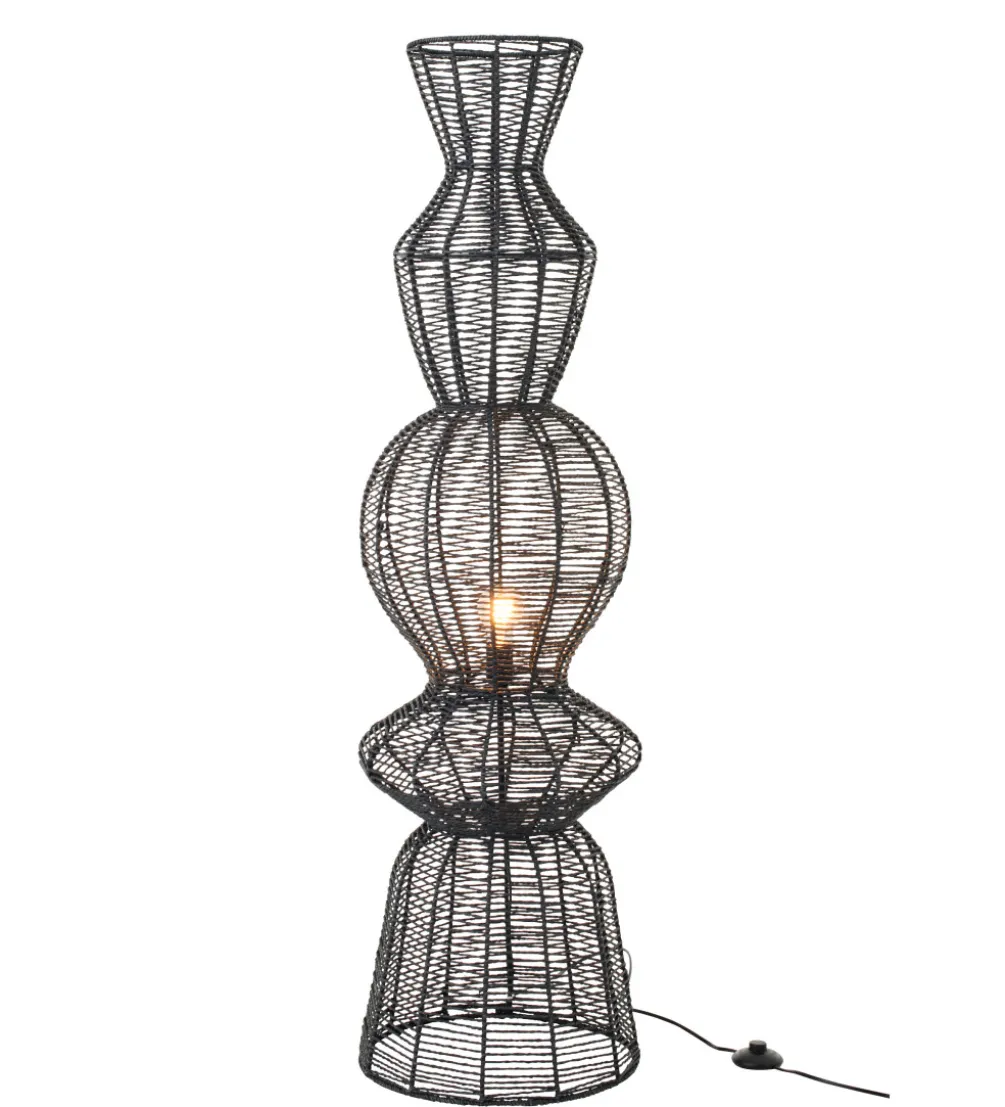 Lampa podłogowa ROPEAN 135 cm czarna