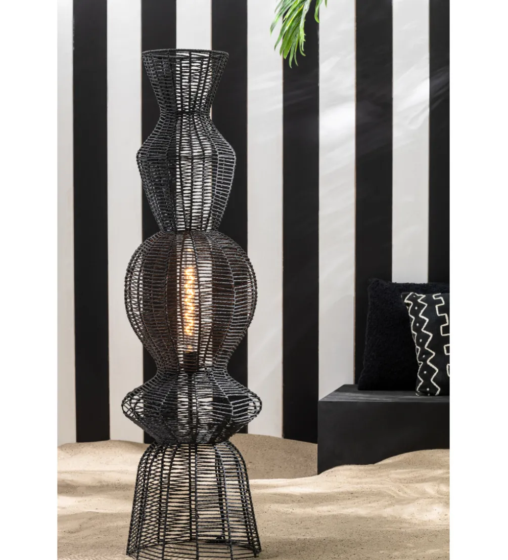Lampa podłogowa ROPEAN 135 cm czarna