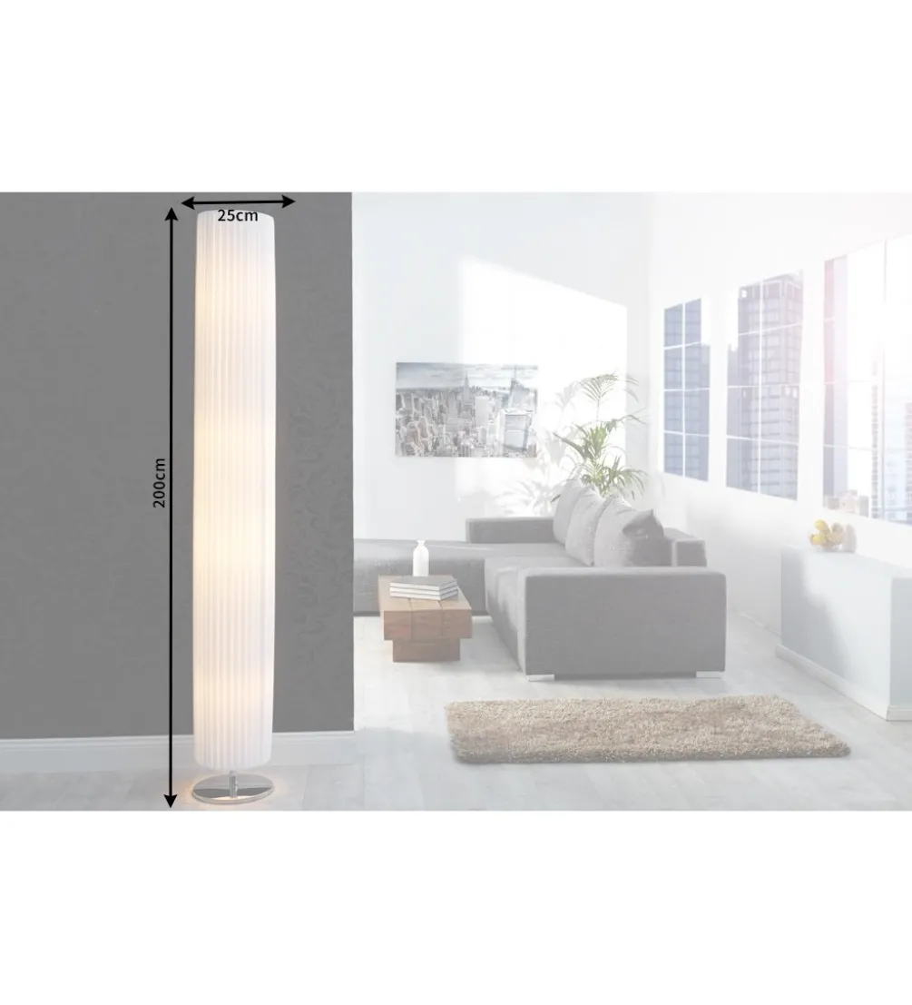 Lampa podłogowa Salone biała