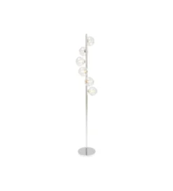 Lampa podłogowa SCALA BALLS 160 cm srebrna