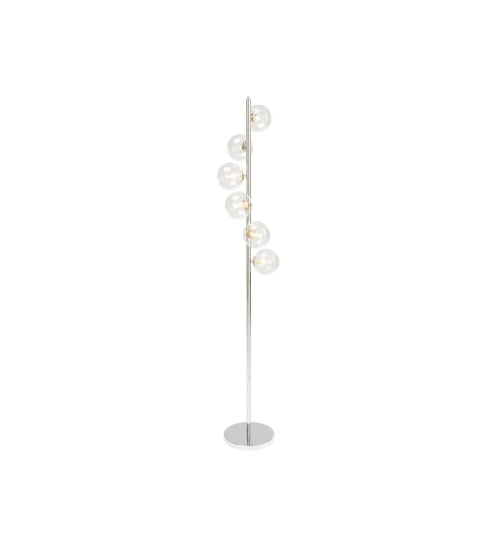 Lampa podłogowa SCALA BALLS 160 cm srebrna