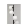Lampa podłogowa SCALA BALLS 160 cm czarna z mlecznymi kloszami