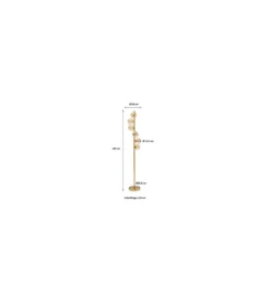 Lampa podłogowa SCALA BALLS 160 cm złota