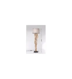 Lampa podłogowa SCULTRA drewno akacja