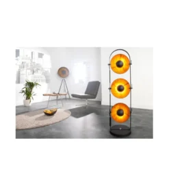 Lampa podłogowa Studio czarno złota