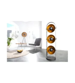 Lampa podłogowa Studio czarno złota