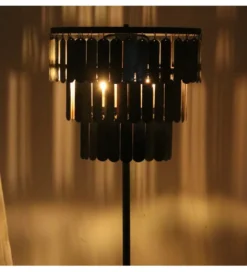 Lampa podłogowa TECHO 150 x 50 cm czarna