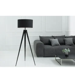 Lampa podłogowa Tripod czarna