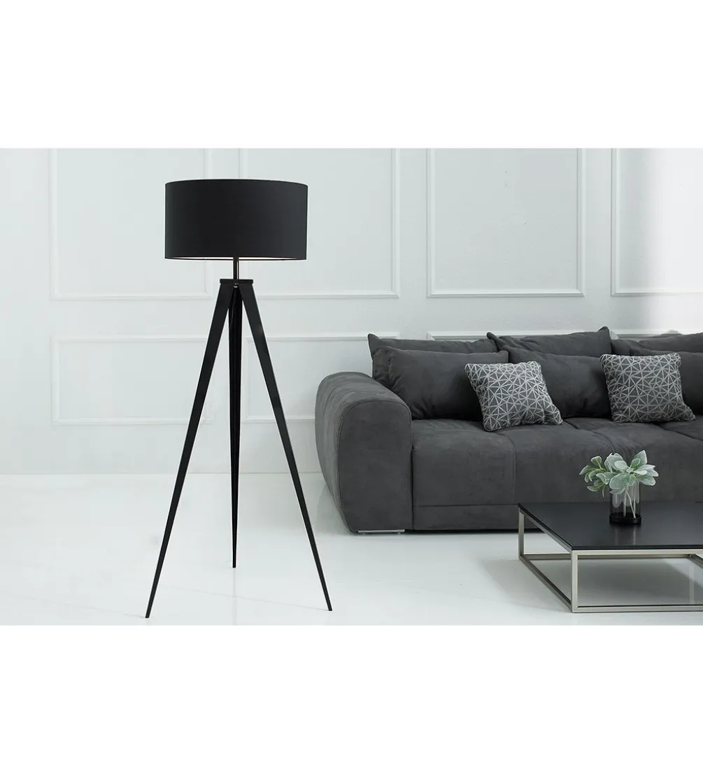 Lampa podłogowa Tripod czarna