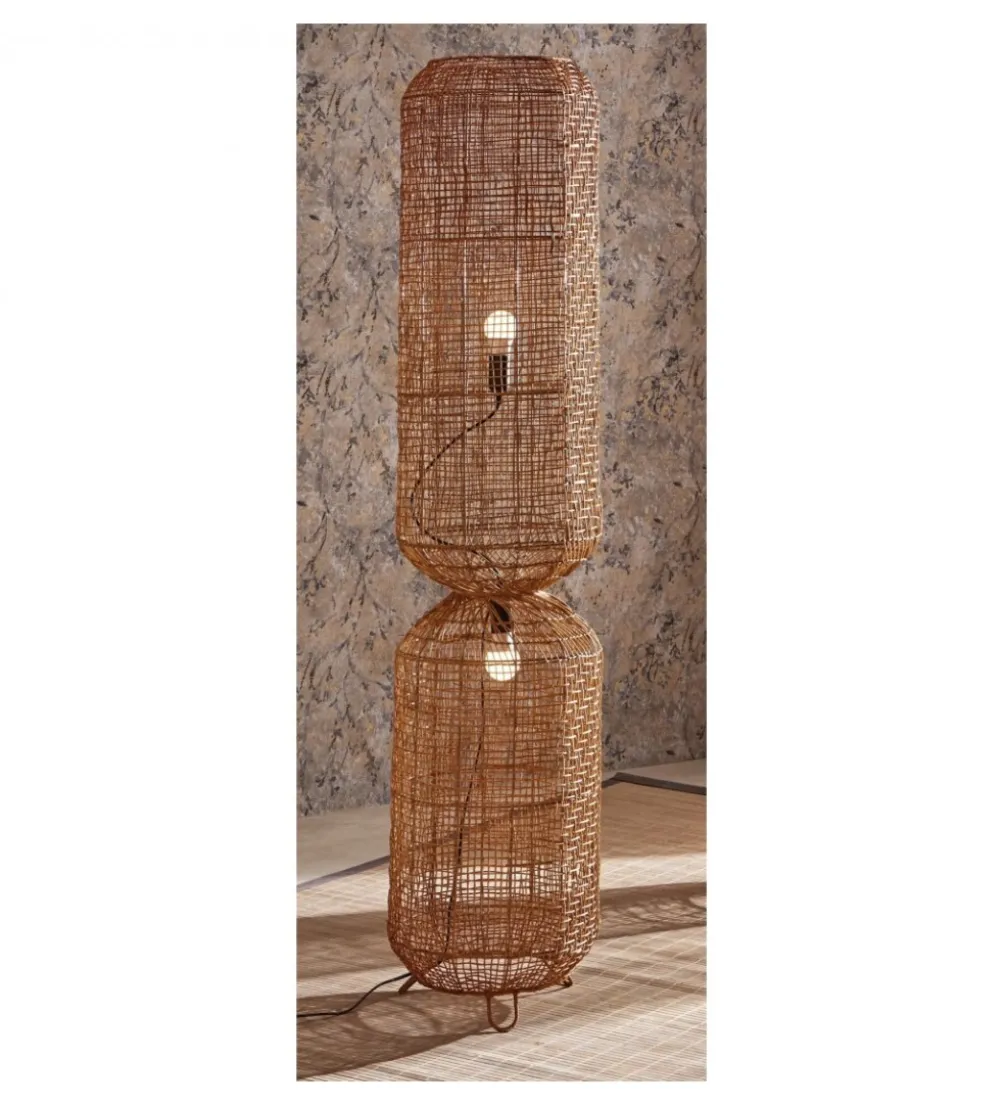 Lampa stojąca Aurora ratan 36 cm