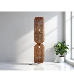 Lampa stojąca Aurora ratan 36 cm