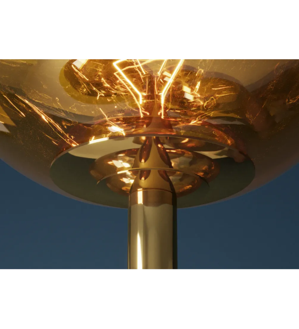 Lampa stojąca LIQUID DIAMOND 170 cm złota
