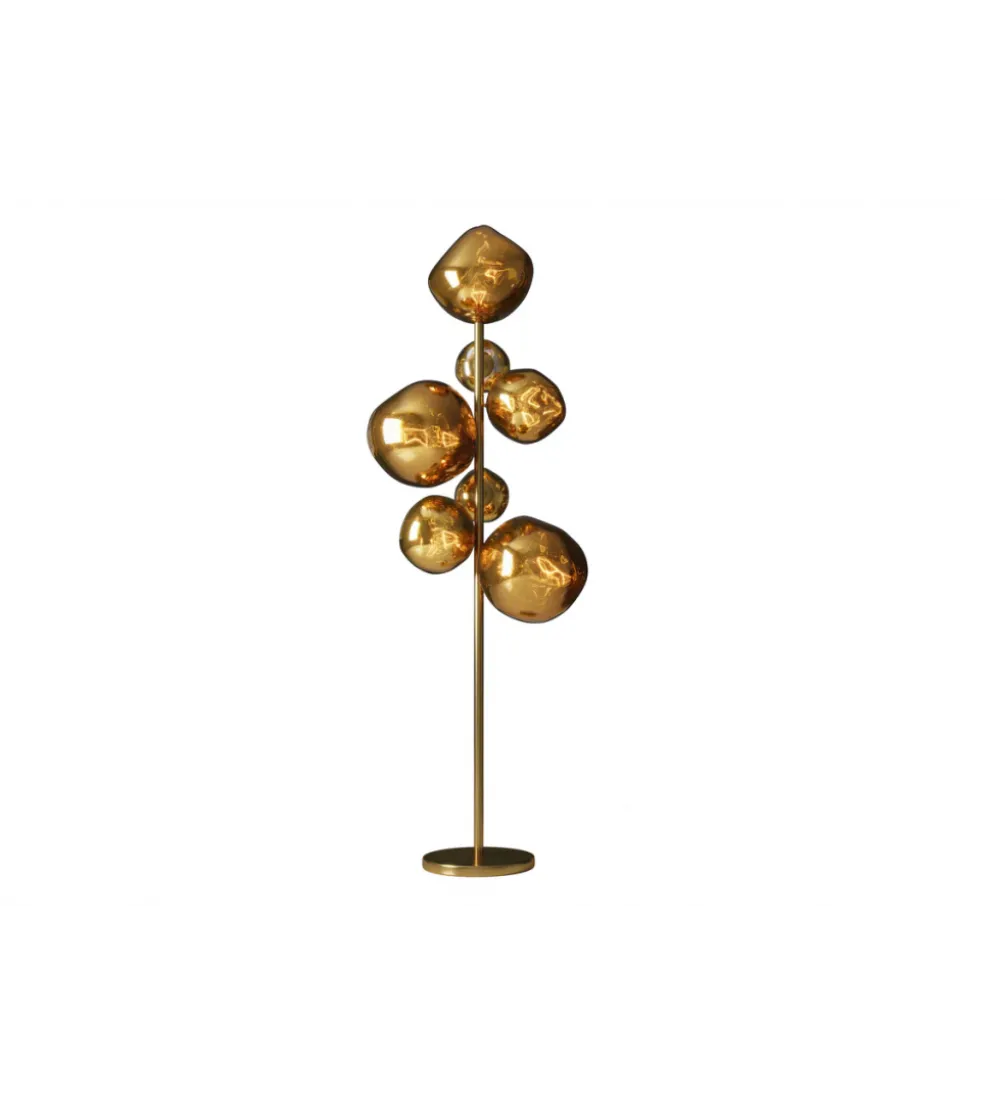 Lampa stojąca LIQUID DIAMOND 170 cm złota