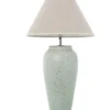 Lampa stołowa ABARMAL 57 cm ceramika antyczna biel